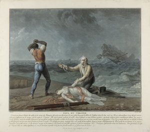Paul y Virginie de Charles Melchior & Schall Jean (1752-1825) Descourtis