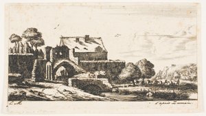 Un molino de agua cerca de Saint-Denis
