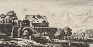 Un molino de agua cerca de Saint-Denis de Charles Meryon
