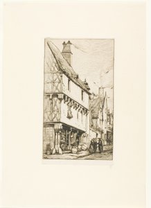 Una Casa Antigua en Bourges de Charles Meryon