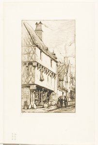 Una casa antigua en Bourges de Charles Meryon