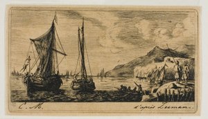 Barcos de Calais en Vlissingen de Charles Meryon