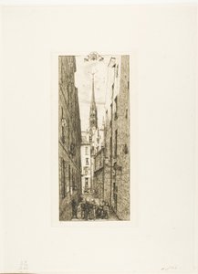 Calle Chantrey, París de Charles Meryon