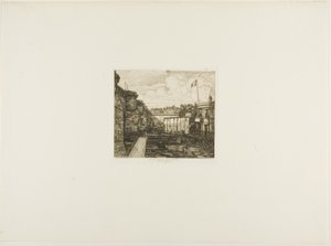 Establecimiento de baños fríos de Chevrier, París de Charles Meryon