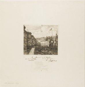 Establecimiento de baños fríos de Chevrier, París de Charles Meryon