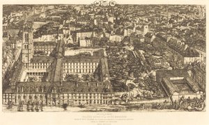Collège Henri IV, París, o Lycée Napoléon (Colegio Henry IV o Escuela Napoleón) de Charles Meryon