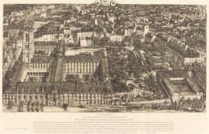 Collège Henri IV, París, o Lycée Napoléon (Colegio Enrique IV o Escuela Napoleón, París) de Charles Meryon