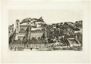 Collège Henry IV (o Lycée Napoléon), París de Charles Meryon