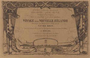 Cubierta de "Viaje a Nueva Zelanda" (Cover for the Set of Etchings Entitled "A Voyage to New Zealand") de Charles Meryon