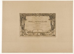 Portada de un viaje a Nueva Zelanda (1842-46) de Charles Meryon