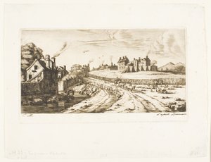 Entrada al suburbio de Saint-Marceau, París de Charles Meryon