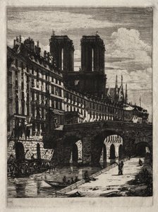 Grabados de París: Le Petit Pont