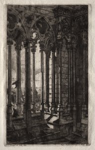 Grabados de París: La Galería de Notre Dame de Charles Meryon