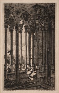 Grabados de París: La Galería de Notre Dame de Charles Meryon