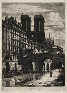 Grabados de París: El Puente Pequeño