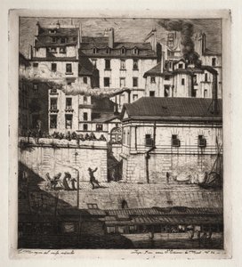 Grabados de París: La Morgue de Charles Meryon