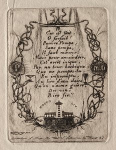 Grabados de París: La bomba de Notre Dame, Placa pequeña, 1854 de Charles Meryon