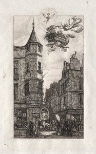 Etchings of Paris:  Tourelle, rue de l