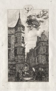 Etchings of Paris:  Tourelle, rue de l
