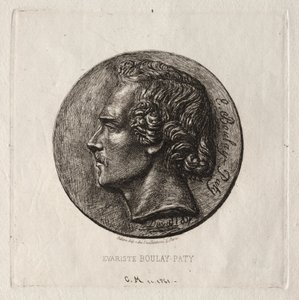 Evariste Boulay-Paty, un poeta, 1861 de Charles Meryon