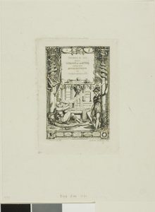 Frontispicio para el Catálogo de la obra de Thomas De Leu de Charles Meryon
