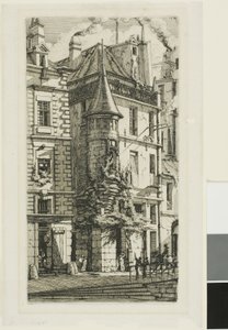 Casa con torreón, rue de la Tixéranderie de Charles Meryon