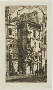 Casa con una Torre, rue de la Tixeranderie de Charles Meryon