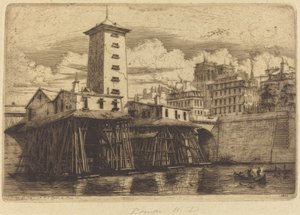 La Pompe Notre-Dame, París de Charles Meryon