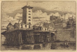 La bomba de Notre-Dame, París de Charles Meryon