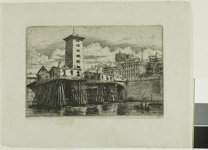 La Pompe Notre-Dame, París de Charles Meryon