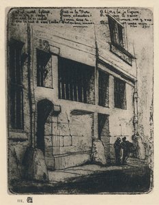 La Rue Des Mauvais Garcons 3er Estado, 5 x 3 78 pulgadas, 1854, 1927 de Charles Meryon