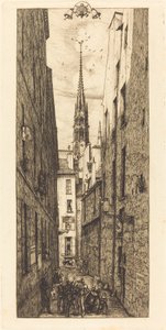 La Rue des Chantres, París de Charles Meryon