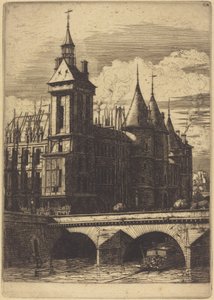 La Torre del Reloj, París de Charles Meryon