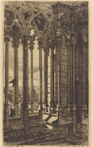 La galería de Notre-Dame, París de Charles Meryon