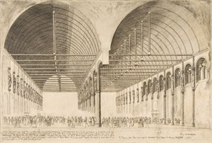 La sala de los pasos perdidos en el antiguo Palacio de Justicia de Charles Meryon