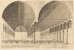 La sala de los pasos perdidos en el antiguo Palacio de Justicia, París de Charles Meryon