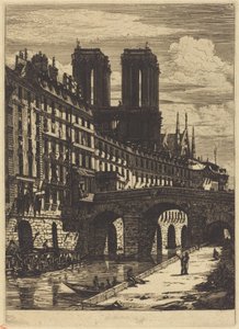 El Pequeño Puente, París de Charles Meryon