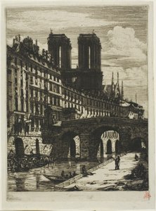 Le Petit Pont, París de Charles Meryon