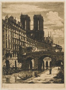 Le Petit Pont, París de Charles Meryon