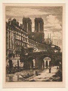 El pequeño puente, París de Charles Meryon