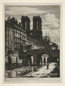 El pequeño puente, París de Charles Meryon