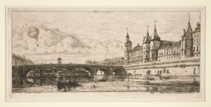 Pont-au-Change, París de Charles Meryon