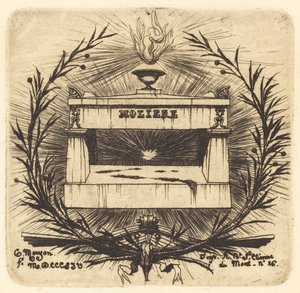 La tumba de Molière, en el cementerio de Père-Lachaise, París
