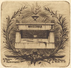 La tumba de Molière, en el cementerio de Père-Lachaise, París