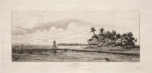 Oceanía: Pesca cerca de Islas con Palmas en el Grupo Uea o Wallis, 1845