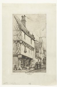 Antigua casa o Casa del Músico en Bourges
Ancienne habitation à Bourges (título en el objeto) de Charles Meryon