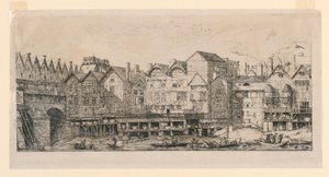 Parte de la Ciudad hacia el Final del Siglo XVII de Charles Meryon