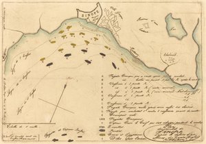 Plan de la batalla de Sinope de Charles Meryon