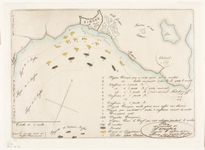 Plano de la batalla de Sinope de Charles Meryon