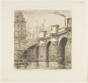 Pont-Neuf, París de Charles Meryon